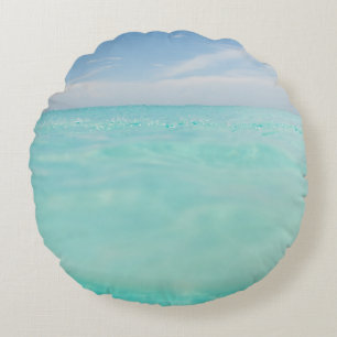 Dive into the Caribbean Sea 4 Round Cushion
