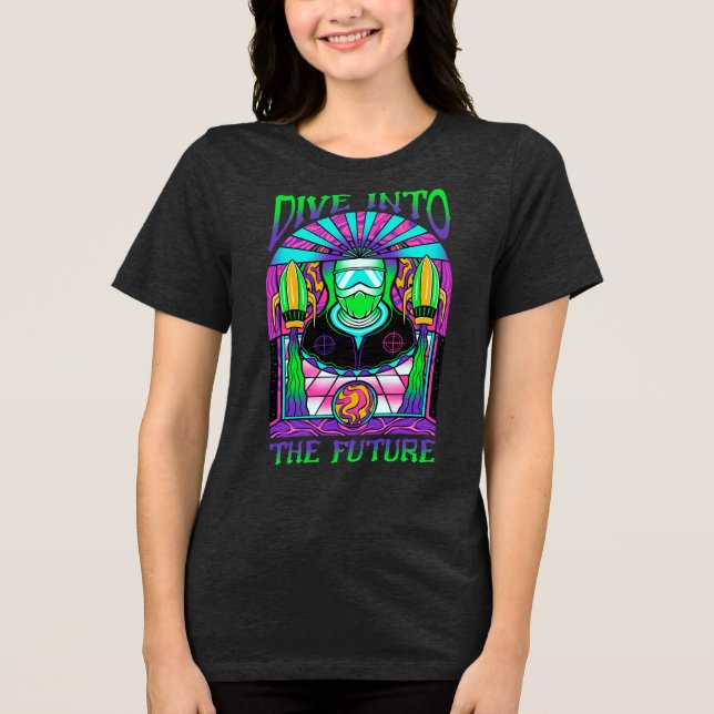 Dive into the Future Tri-Blend Shirt (Front)