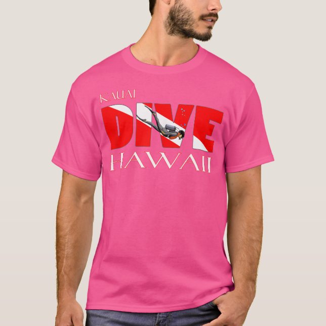 Dive Kauai Hawaii Scuba Diving Snorkelling T-Shirt (Front)