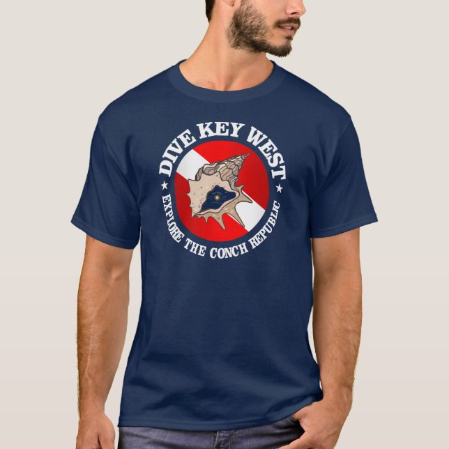 Dive Key West (rd) Apparel T-Shirt (Front)
