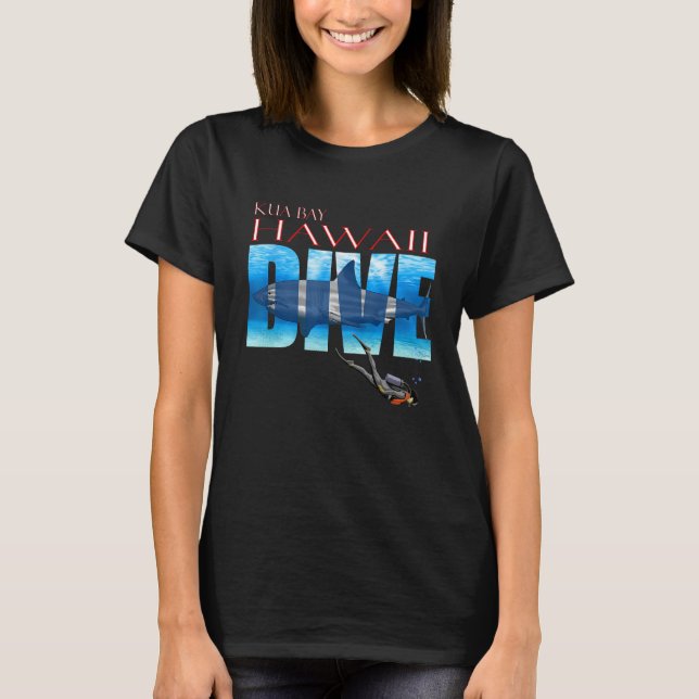 DIVE Kua Bay SCUBA Diving Snorkeling T-Shirt (Front)