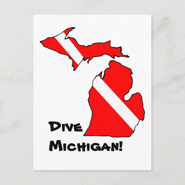 Dive Michigan Postcard (Front)