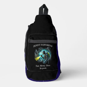 Dive More, Worry Less: Scuba Fun! Sling Bag