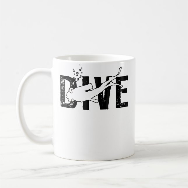Dive Scuba Diving Diver Coffee Mug (Left)