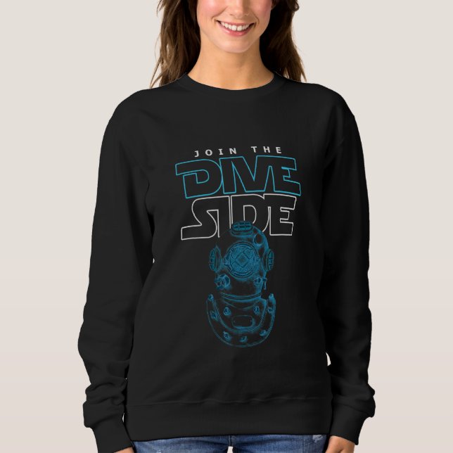 Dive Scuba Diving Diver Underwater Snorkel Travel  Sweatshirt (Front)