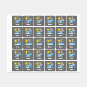 Dive Sleep Repeat Design - Small Square Clothing L