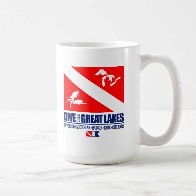 Dive The Great Lakes Coffee Mug (Right)