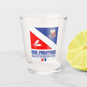 Dive the Philippines (sq) Shot Glass