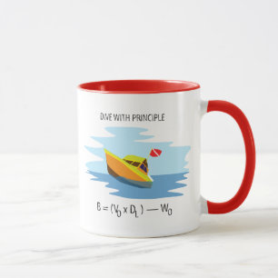Dive With Archimedes Principle Mug