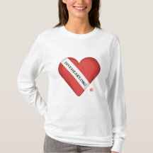 Diveheart Heart Women's Long Sleeve T-Shirt