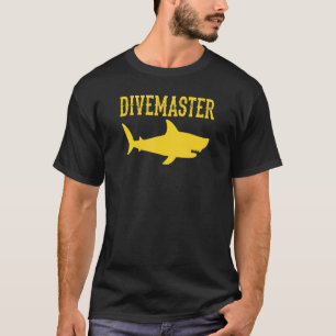 Divemaster Scuba Diving Instructor Dive Flag Shark T-Shirt