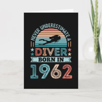 Diver born 1962 60th Birthday Diving Gift Dive Fan