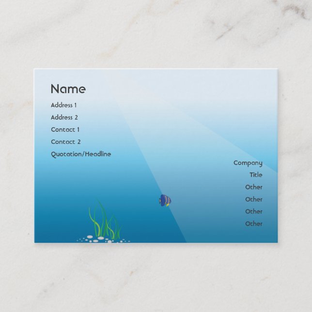 Diver - Chubby Business Card (Front)