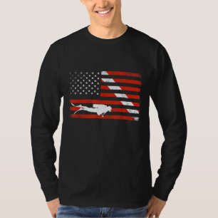 Diver Down Dive Flag Scuba Diving American Flag T-Shirt
