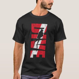 Diver Down Dive Flag T-Shirt Shadow Swimming Scuba