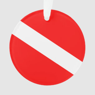 Diver Down Flag Ornament