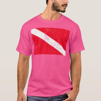 Diver Down Flag Scuba Diver Love Ocean Scuba Divin T-Shirt