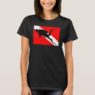 Diver Down Flag Scuba Diver T-Shirt