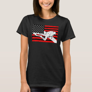 Diver Down Flag Vintage Scuba Diving Underwater Am T-Shirt