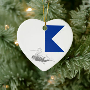 Diver Driver Ceramic Tree Decoration