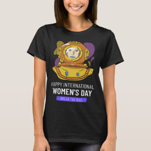 Diver International Women s Day Embrace Equity 8 M T-Shirt