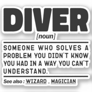 Diver Noun Scuba Diving Instructor Vacation Lovers