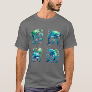 Diver or snorkeler whale grouping T-Shirt