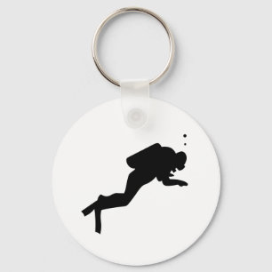 Diver Silhouette - Keychain