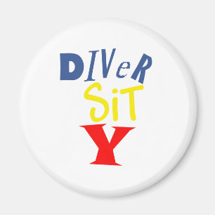 Diver Sit Y Round Magnet