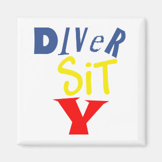 Diver Sit Y Square Magnet