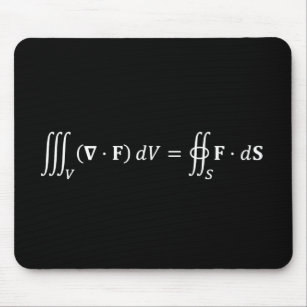 divergence theorem equation, math basics mouse pad