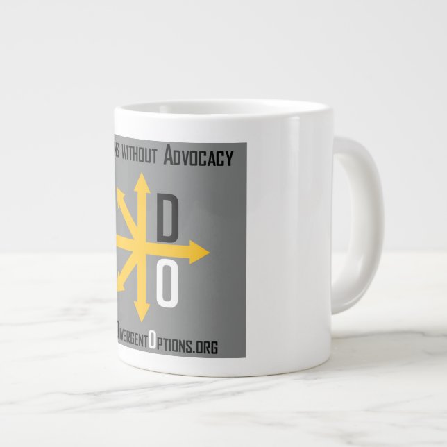 Divergent Options Jumbo Mug (Front Right)