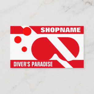 DIVER'S PARADISE BUSINESS CARD