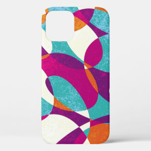 Diverse colours, vintage pattern collection. iPhone 12 case