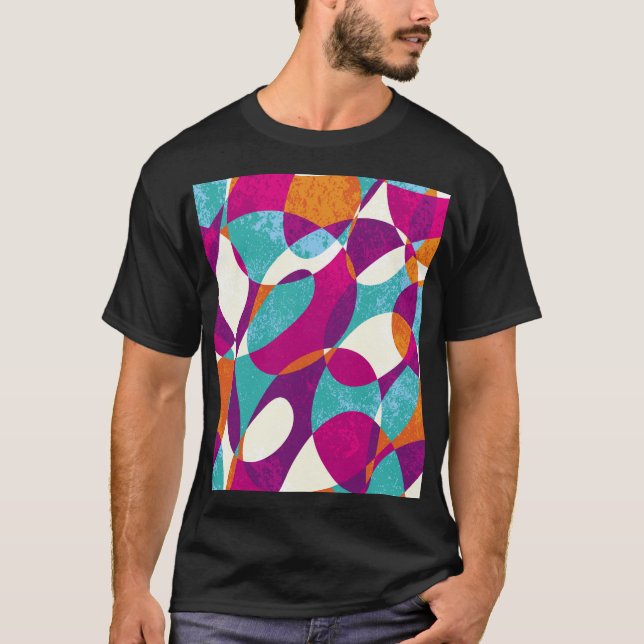 Diverse colours, vintage pattern collection. T-Shirt (Front)