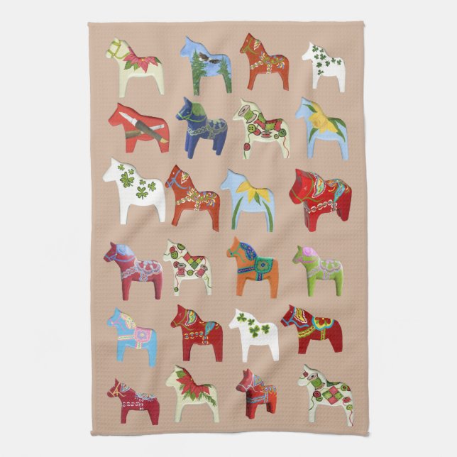 Diverse Dala's Dish Towel (Vertical)