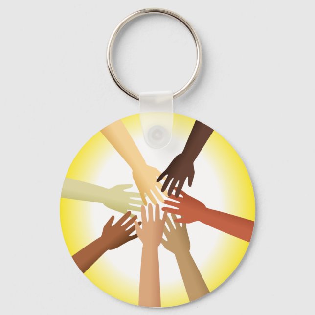 Diverse Hands Key Ring (Front)