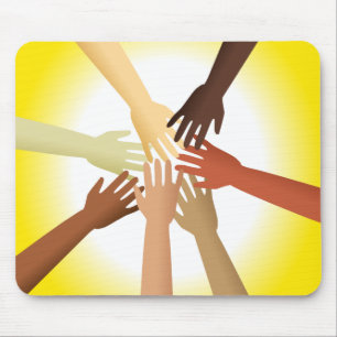Diverse Hands Mouse Pad