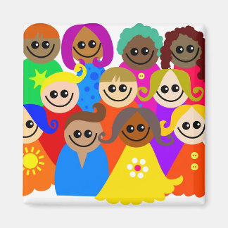 Diverse Kids Magnet