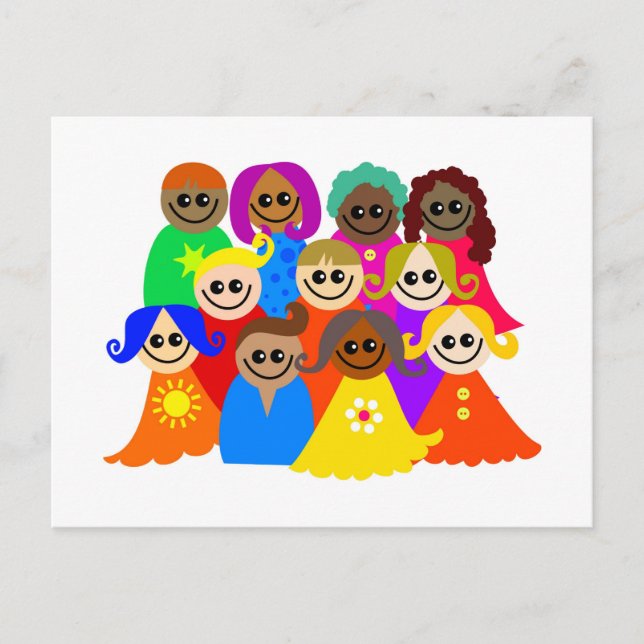 Diverse Kids Postcard (Front)