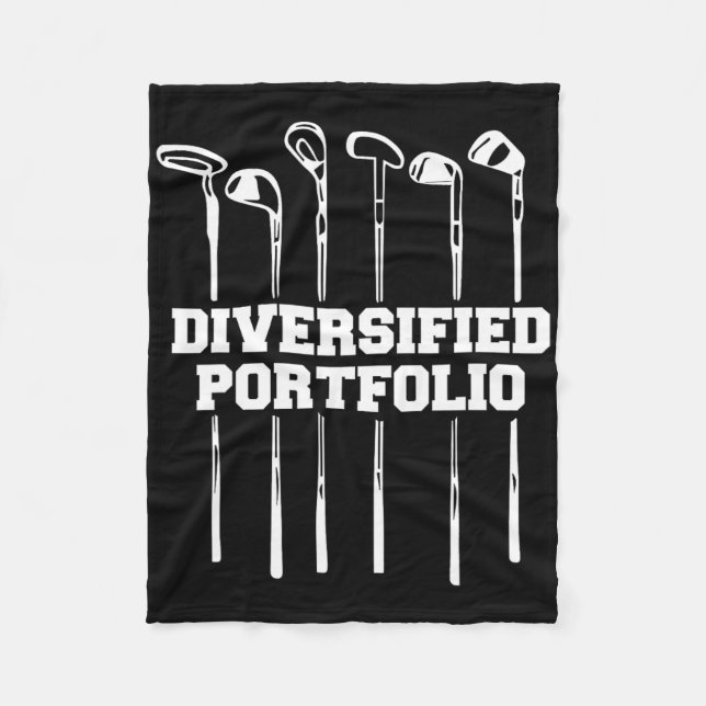 Diversified Portfolio Golf  Fleece Blanket (Front)