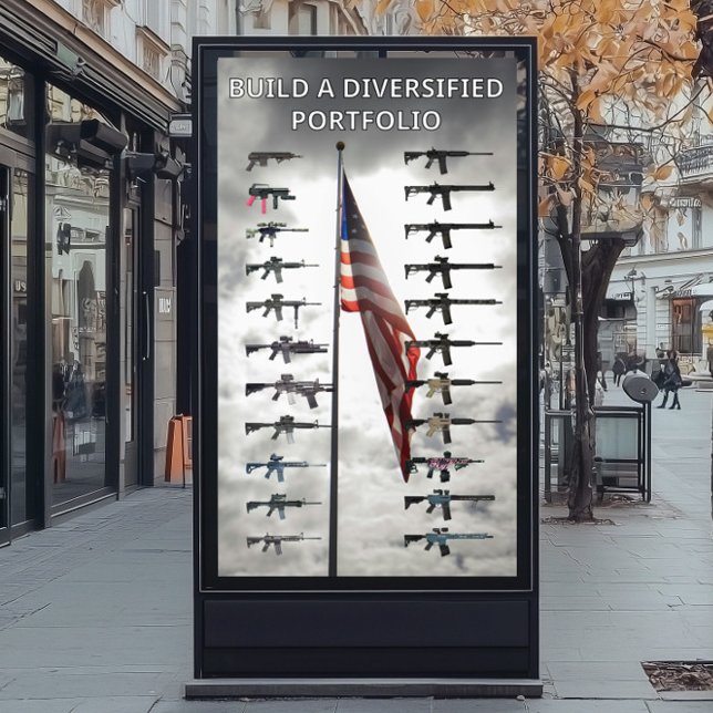 Diversified portfolio gun poster (Creator Uploaded)