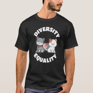 Diversity And Equality Cat  Transgender Lbgt Pride T-Shirt
