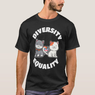Diversity And Equality Cat  Transgender Lbgt Pride T-Shirt