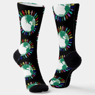Diversity Around the World Socks
