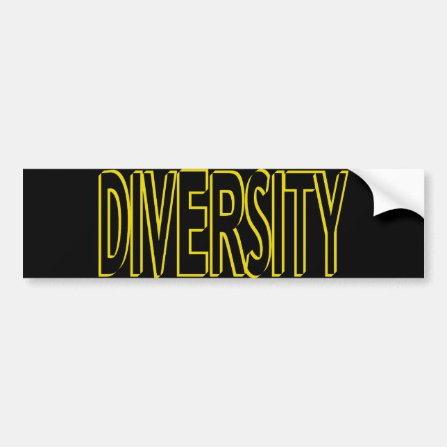 Diversity Bumper Sticker (Front)
