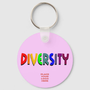 Diversity Custom Lavender Keychain