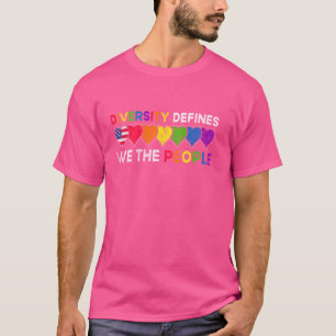 Diversity Defines We The People US Constitution LG T-Shirt