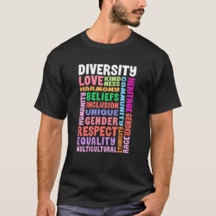 Diversity design Mens Womens teacher 1 T-Shirt