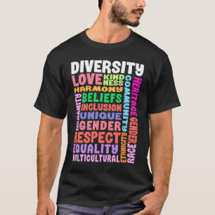 Diversity design Mens Womens teacher 1 T-Shirt